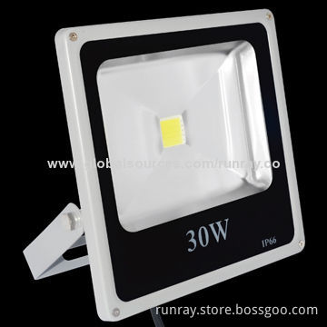 30W Floodlight, 85-265V AC or 12-24V DC, IP65, >0.95 Power Factor, Excellent Heat-dissipation